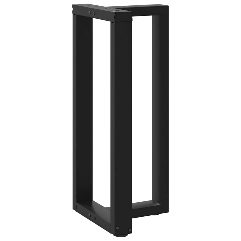 Bartafelpoten 2 st T-vormig 50x35x(90-91) cm staal zwart is nu te koop bij PeponiXL, paradijselijk wonen!