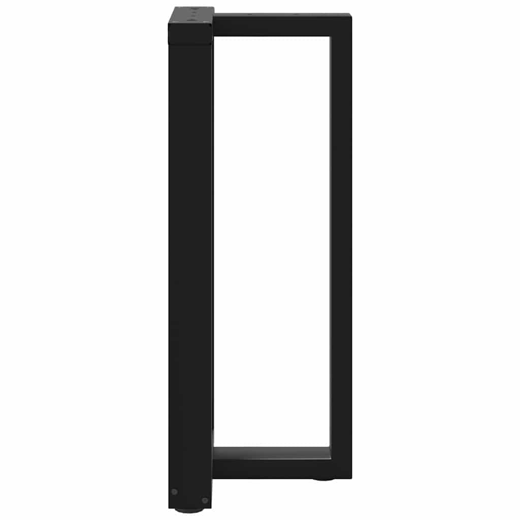 Bartafelpoten 2 st T-vormig 50x35x(90-91) cm staal zwart is nu te koop bij PeponiXL, paradijselijk wonen!