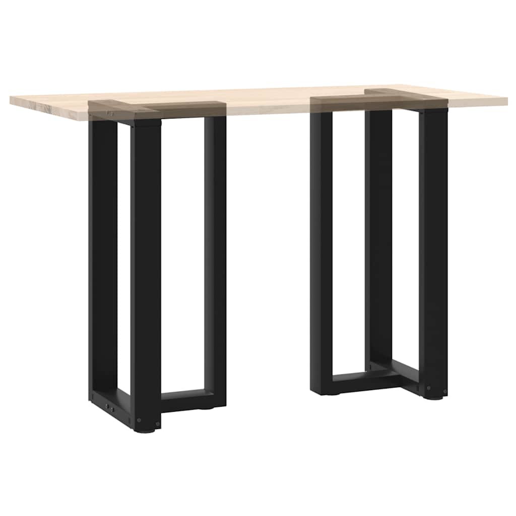 Bartafelpoten 2 st T-vormig 50x35x(90-91) cm staal zwart is nu te koop bij PeponiXL, paradijselijk wonen!