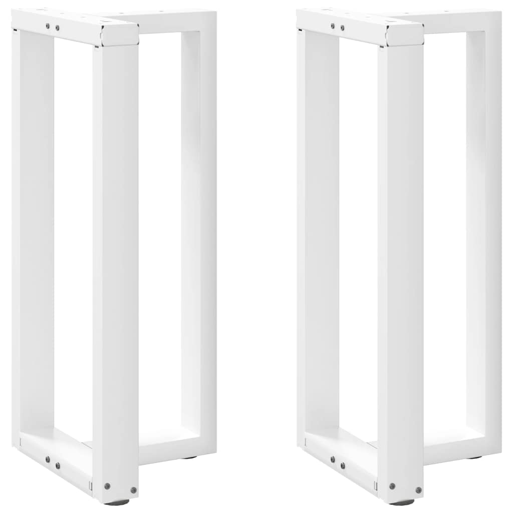 Bartafelpoten 2 st T-vormig 50x35x(90-91) cm staal wit is nu te koop bij PeponiXL, paradijselijk wonen!