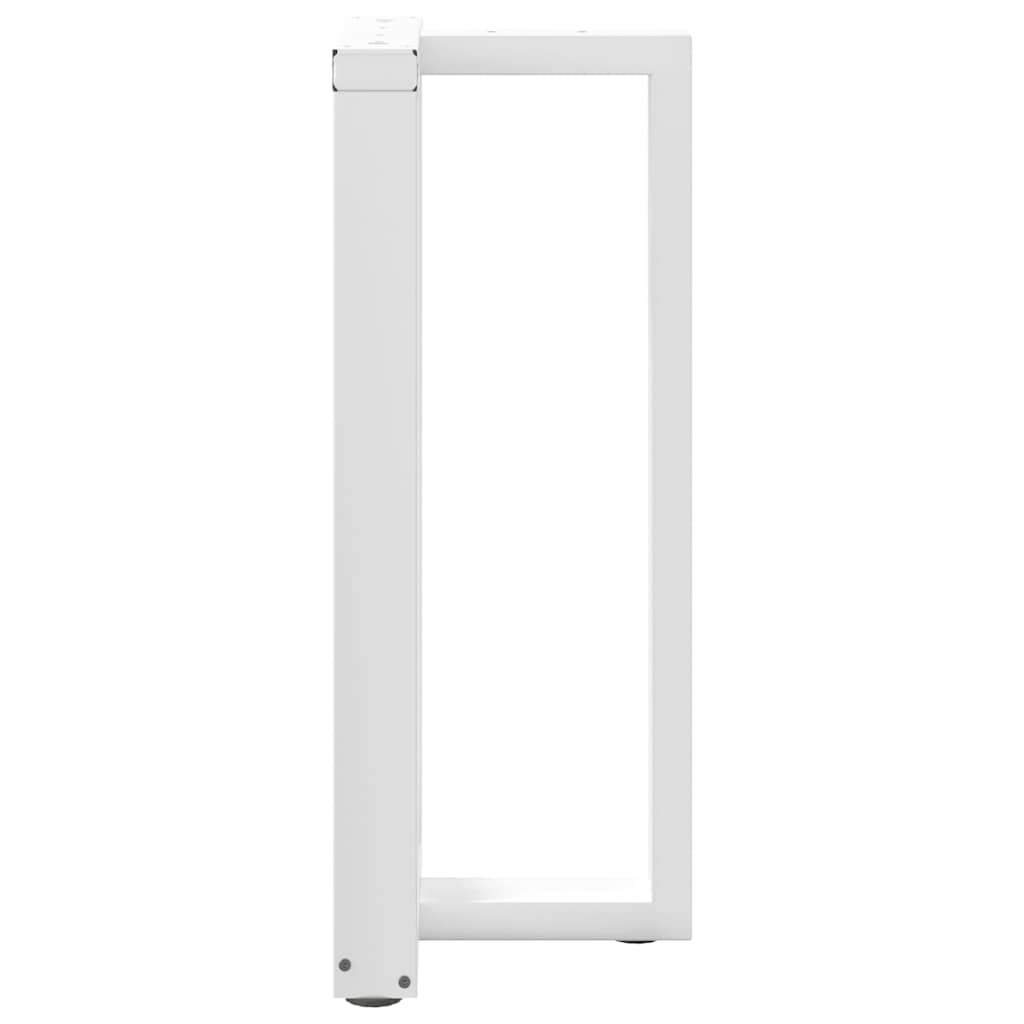 Bartafelpoten 2 st T-vormig 50x35x(90-91) cm staal wit is nu te koop bij PeponiXL, paradijselijk wonen!