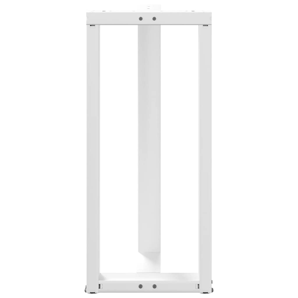 Bartafelpoten 2 st T-vormig 50x35x(90-91) cm staal wit is nu te koop bij PeponiXL, paradijselijk wonen!