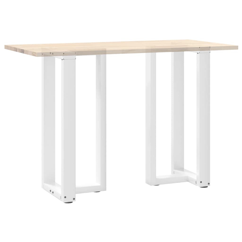 Bartafelpoten 2 st T-vormig 50x35x(90-91) cm staal wit is nu te koop bij PeponiXL, paradijselijk wonen!