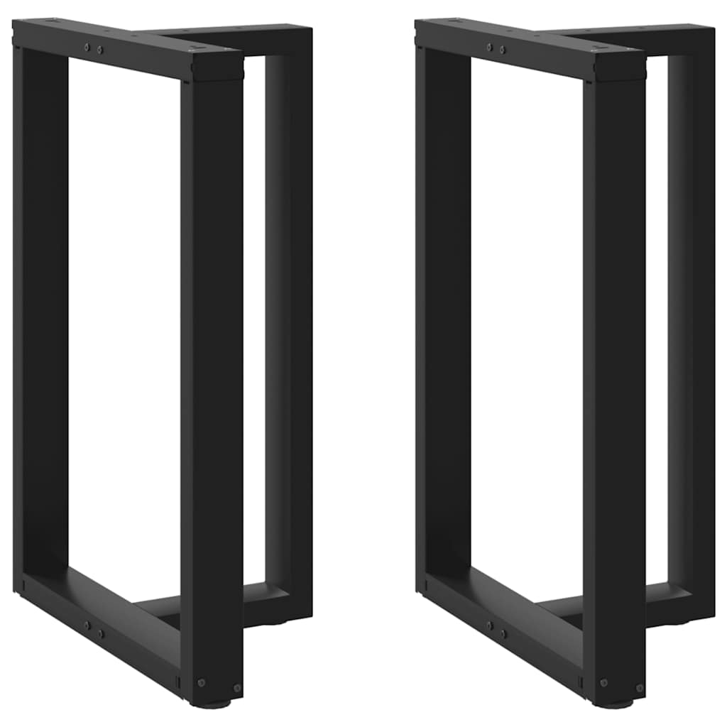 Bartafelpoten 2 st T-vormig 60x35x(90-91) cm staal zwart is nu te koop bij PeponiXL, paradijselijk wonen!