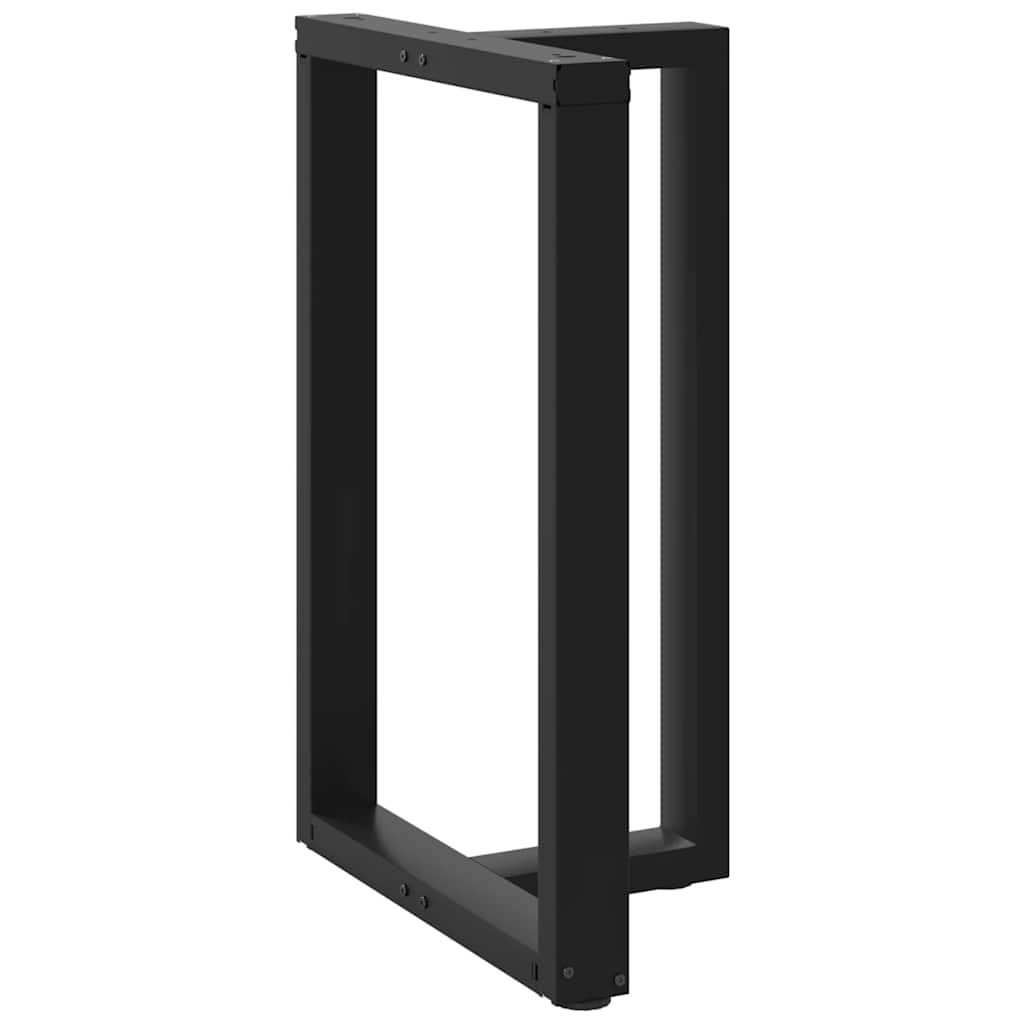 Bartafelpoten 2 st T-vormig 60x35x(90-91) cm staal zwart is nu te koop bij PeponiXL, paradijselijk wonen!