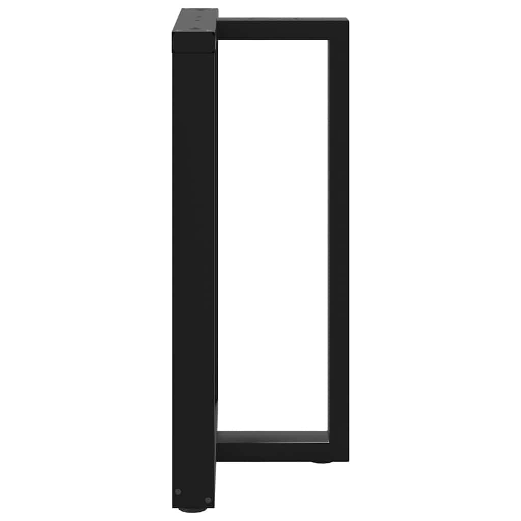 Bartafelpoten 2 st T-vormig 60x35x(90-91) cm staal zwart is nu te koop bij PeponiXL, paradijselijk wonen!