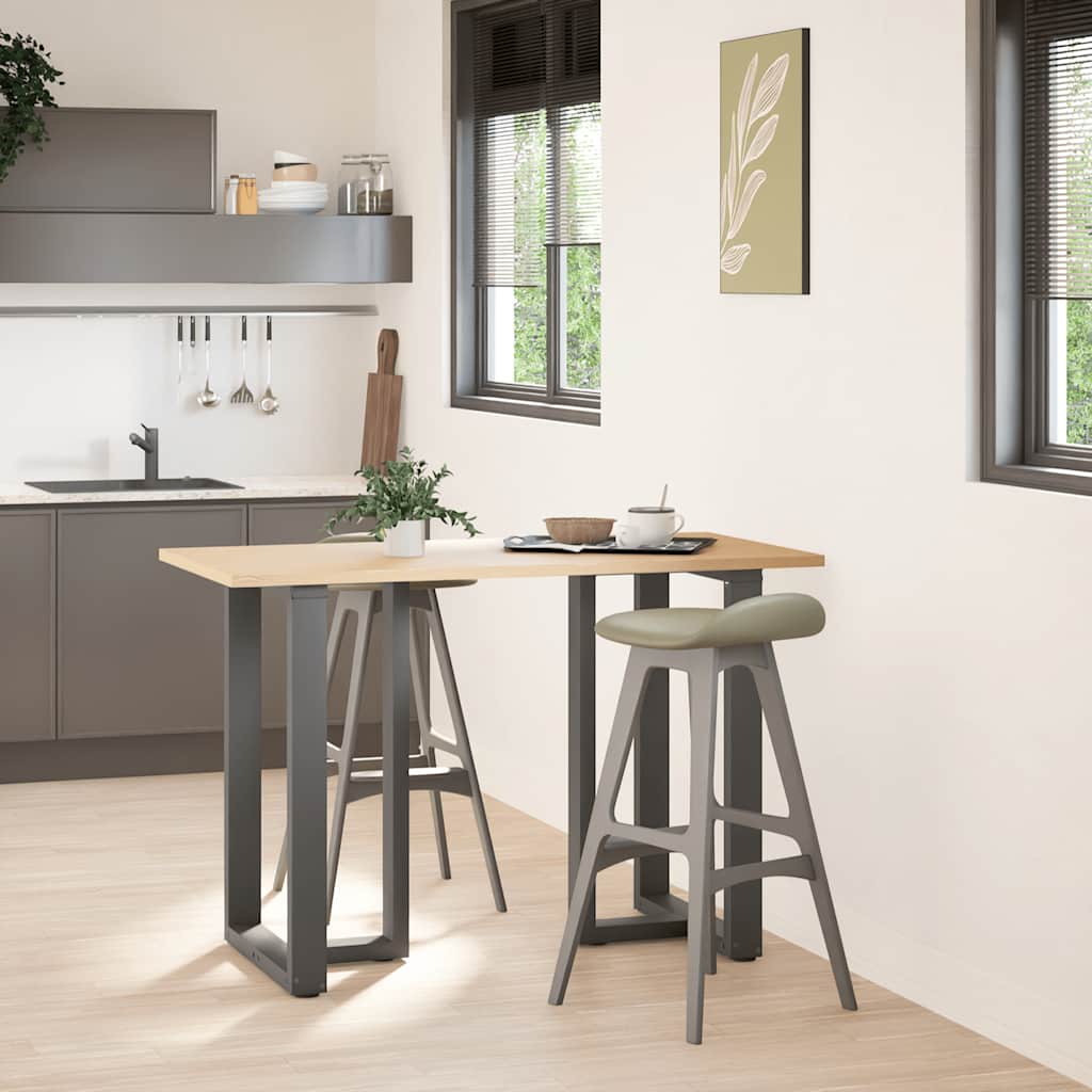 Bartafelpoten 2 st T-vormig 60x35x(90-91) cm staal antraciet is nu te koop bij PeponiXL, paradijselijk wonen!