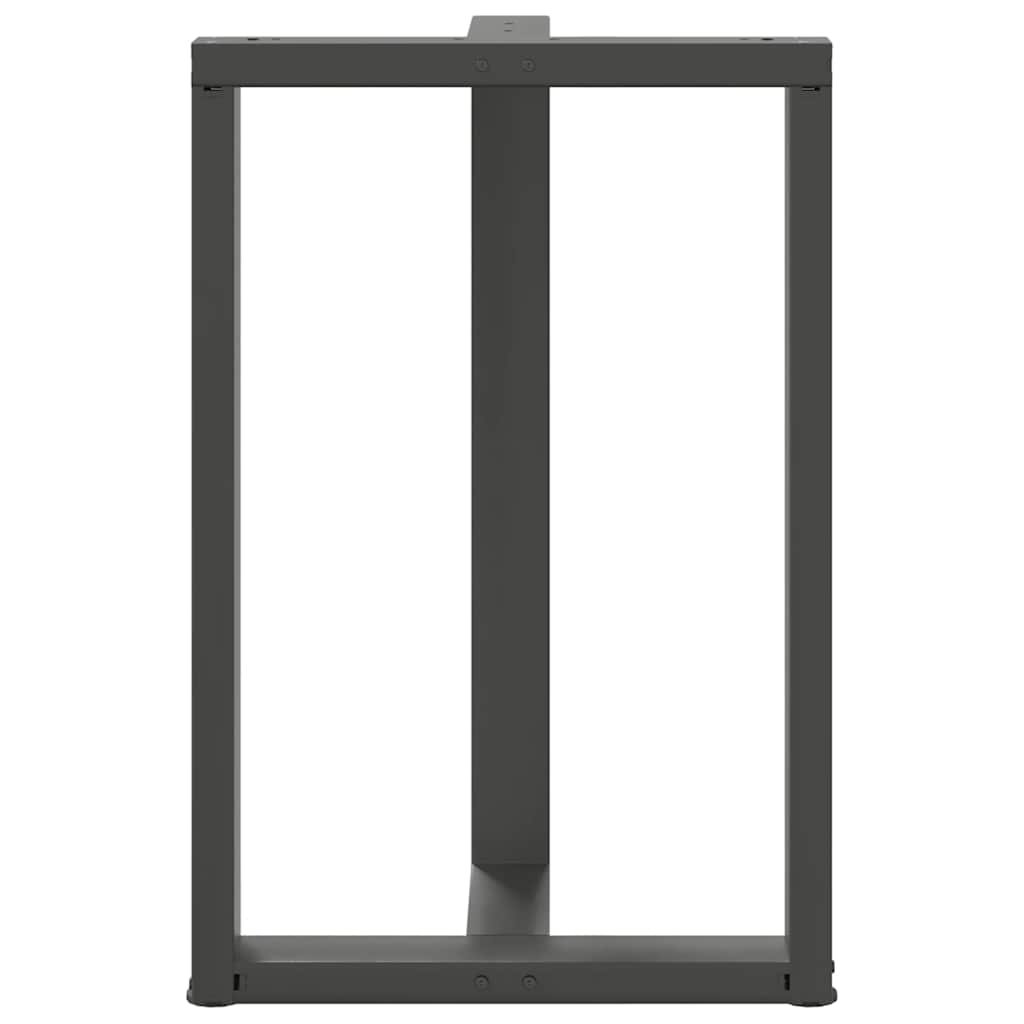 Bartafelpoten 2 st T-vormig 60x35x(90-91) cm staal antraciet is nu te koop bij PeponiXL, paradijselijk wonen!