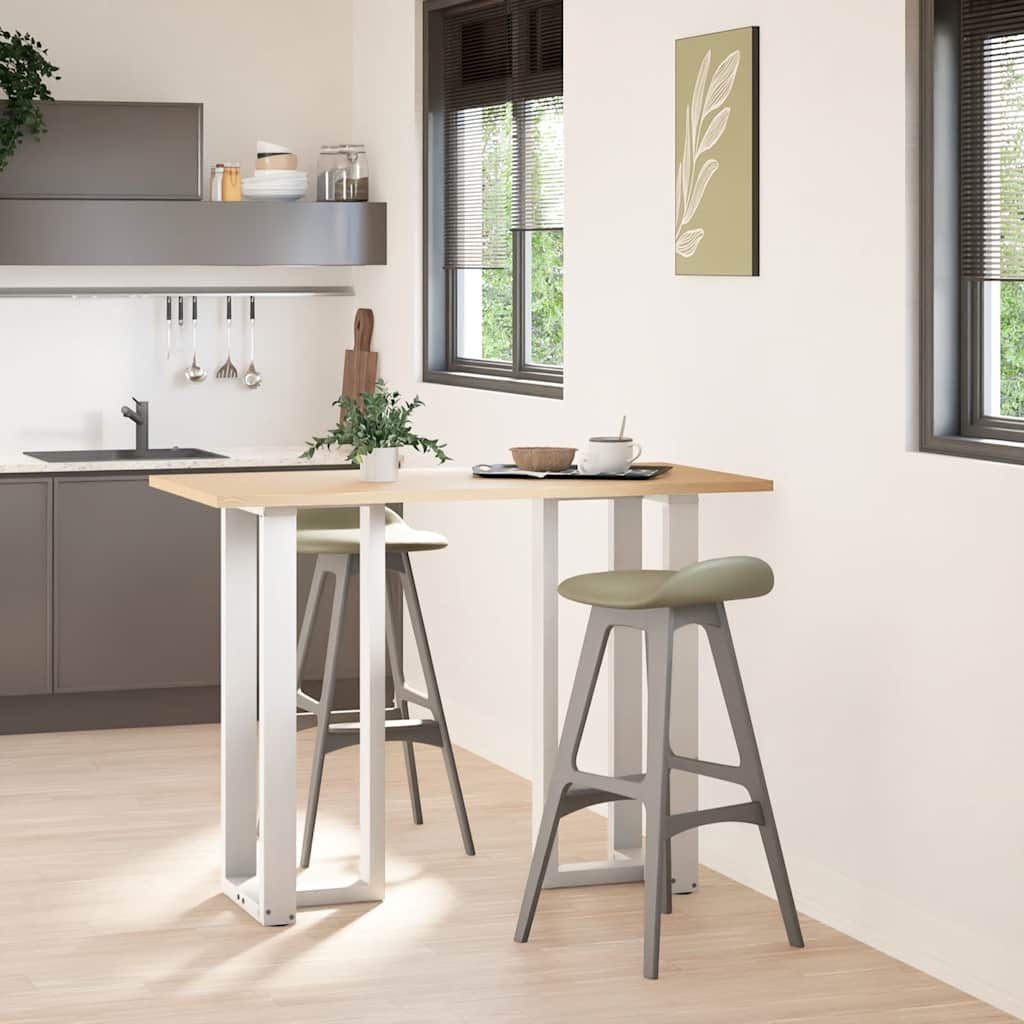 Bartafelpoten 2 st T-vormig 40x35x(100-101) cm staal wit is nu te koop bij PeponiXL, paradijselijk wonen!
