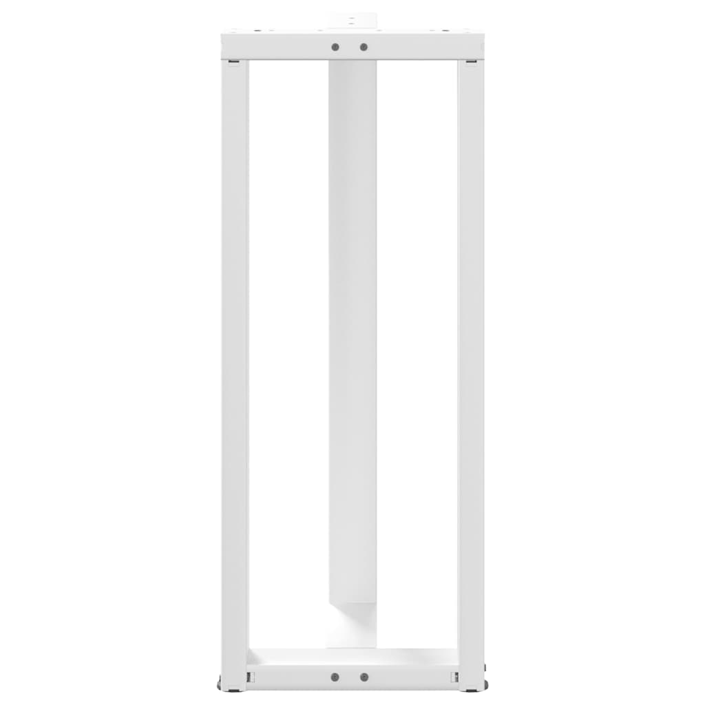 Bartafelpoten 2 st T-vormig 40x35x(100-101) cm staal wit is nu te koop bij PeponiXL, paradijselijk wonen!