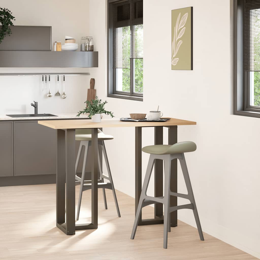 Bartafelpoten 2 st T-vormig 40x35x(100-101) cm staal naturel is nu te koop bij PeponiXL, paradijselijk wonen!