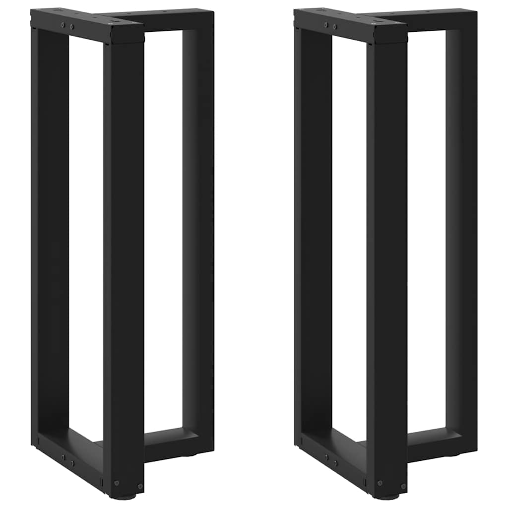 Bartafelpoten 2 st T-vormig 50x35x(100-101) cm staal zwart is nu te koop bij PeponiXL, paradijselijk wonen!