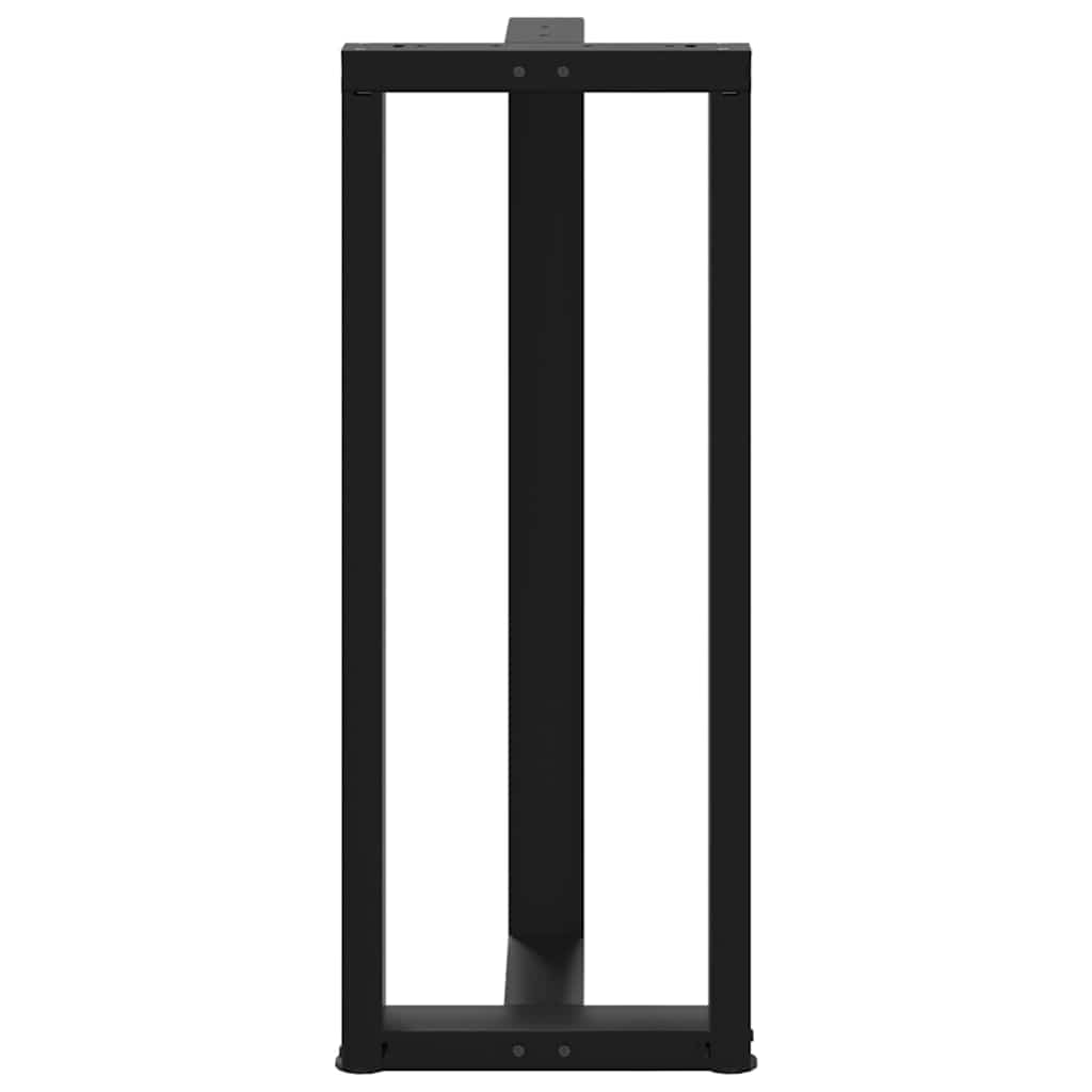 Bartafelpoten 2 st T-vormig 50x35x(100-101) cm staal zwart is nu te koop bij PeponiXL, paradijselijk wonen!