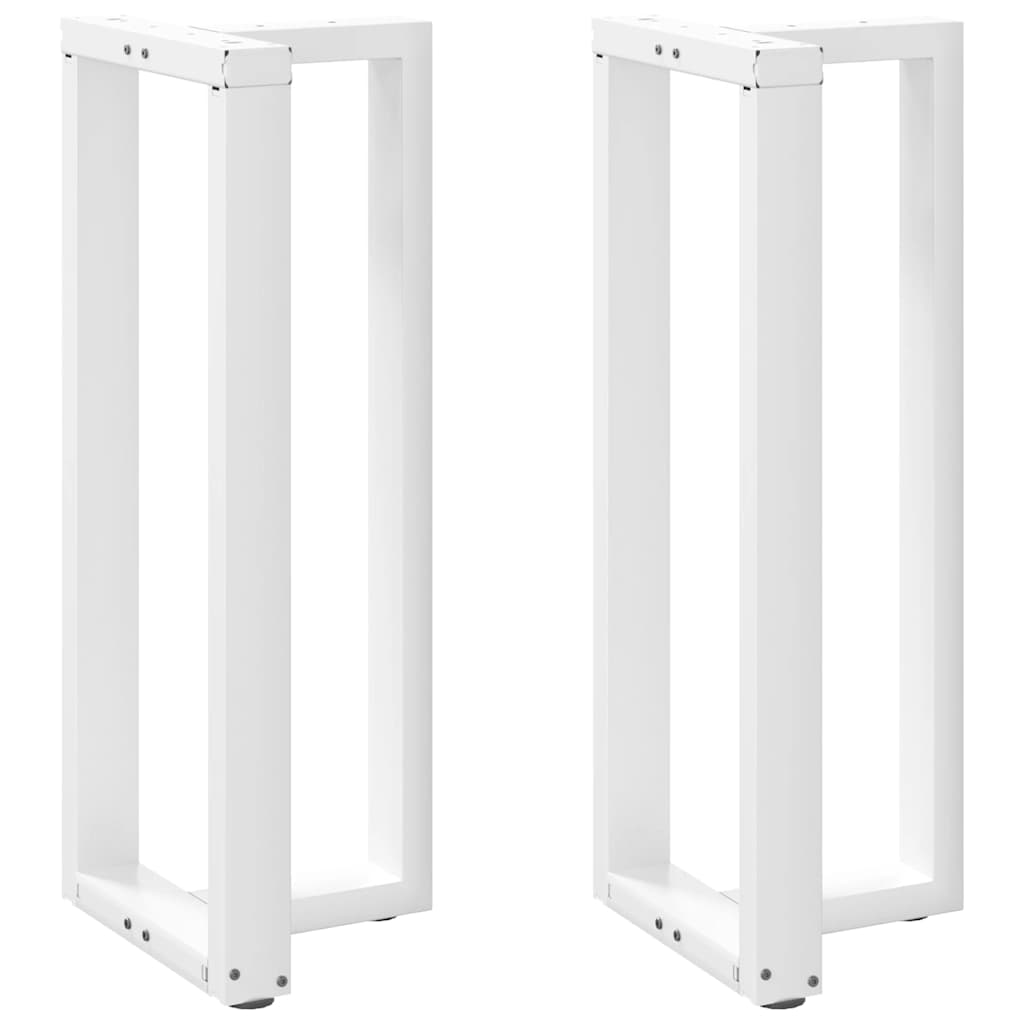 Bartafelpoten 2 st T-vormig 50x35x(100-101) cm staal wit is nu te koop bij PeponiXL, paradijselijk wonen!