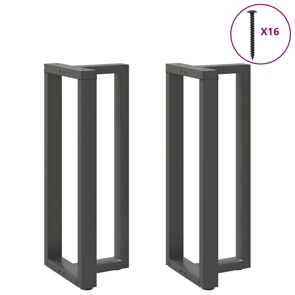 Bartafelpoten 2 st T-vormig 50x35x(100-101) cm staal antraciet is nu te koop bij PeponiXL, paradijselijk wonen!