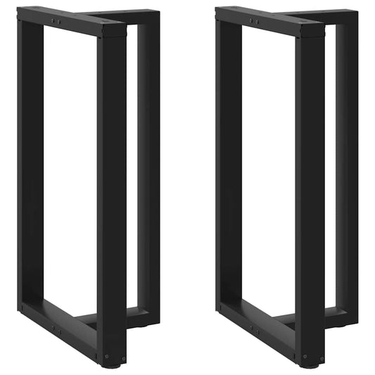 Bartafelpoten 2 st T-vormig 60x35x(100-101) cm staal zwart is nu te koop bij PeponiXL, paradijselijk wonen!