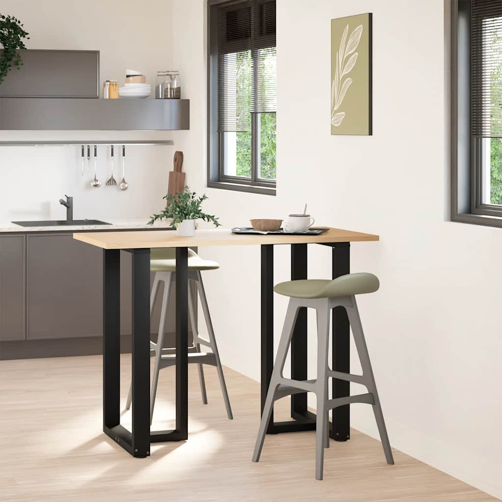 Bartafelpoten 2 st T-vormig 60x35x(100-101) cm staal zwart is nu te koop bij PeponiXL, paradijselijk wonen!