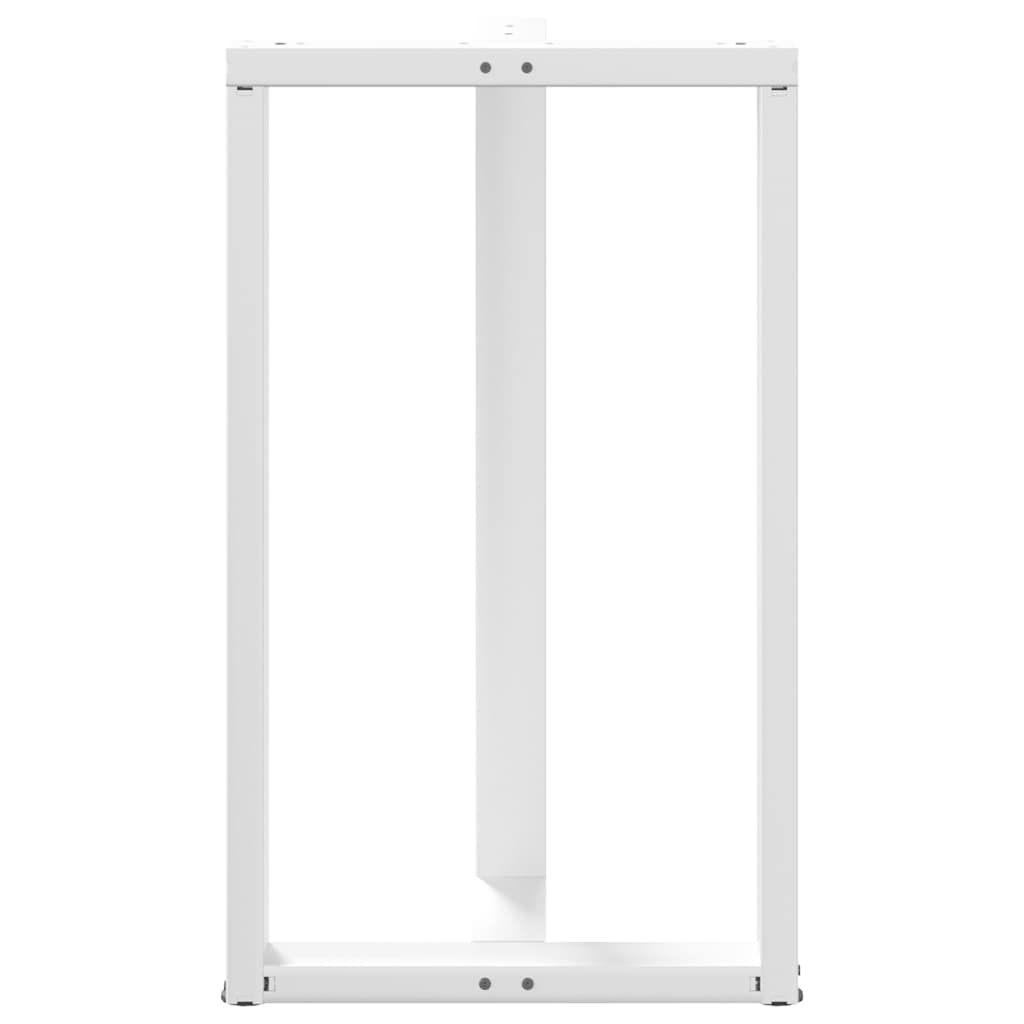 Bartafelpoten 2 st T-vormig 60x35x(100-101) cm staal wit is nu te koop bij PeponiXL, paradijselijk wonen!