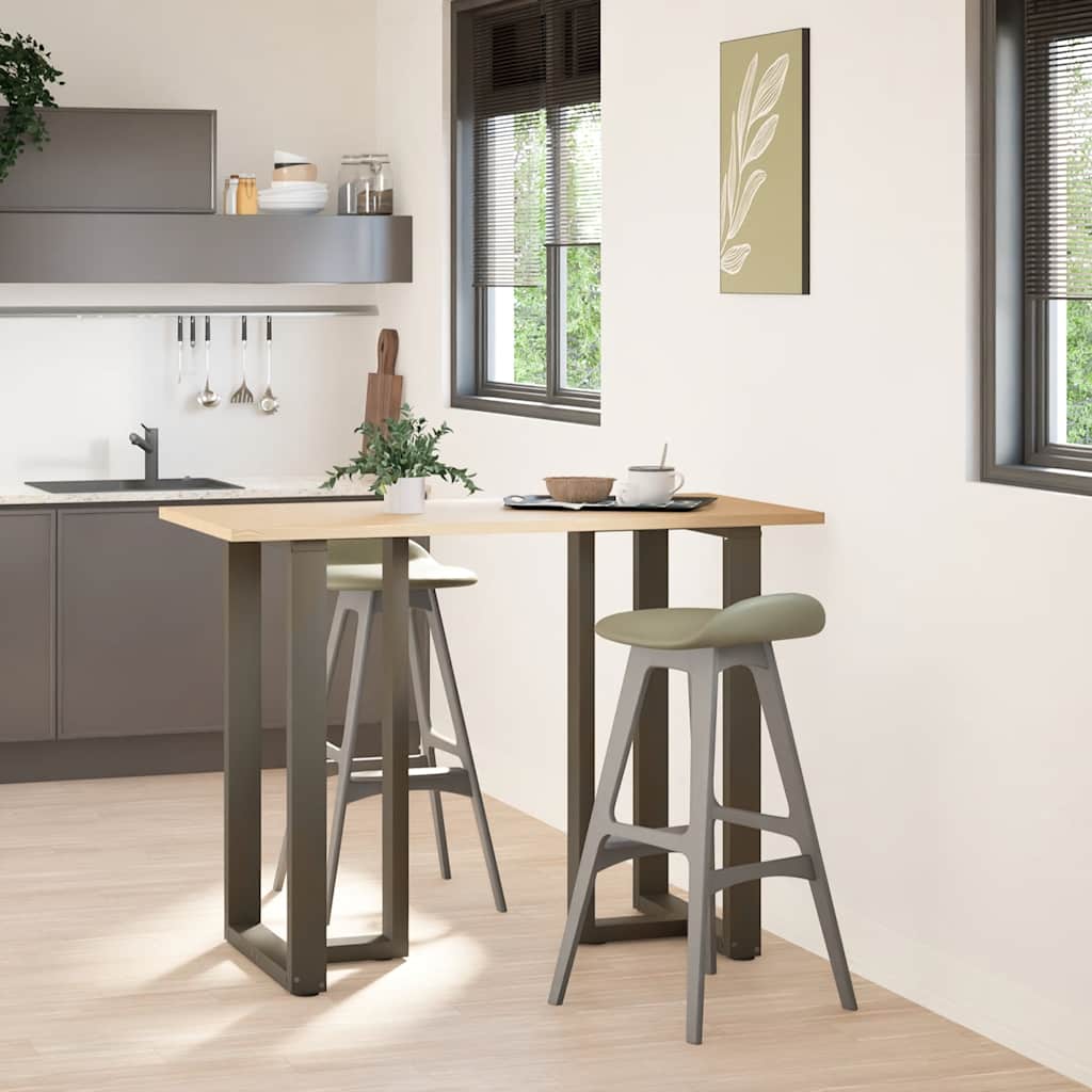 Bartafelpoten 2 st T-vormig 60x35x(100-101) cm staal naturel is nu te koop bij PeponiXL, paradijselijk wonen!