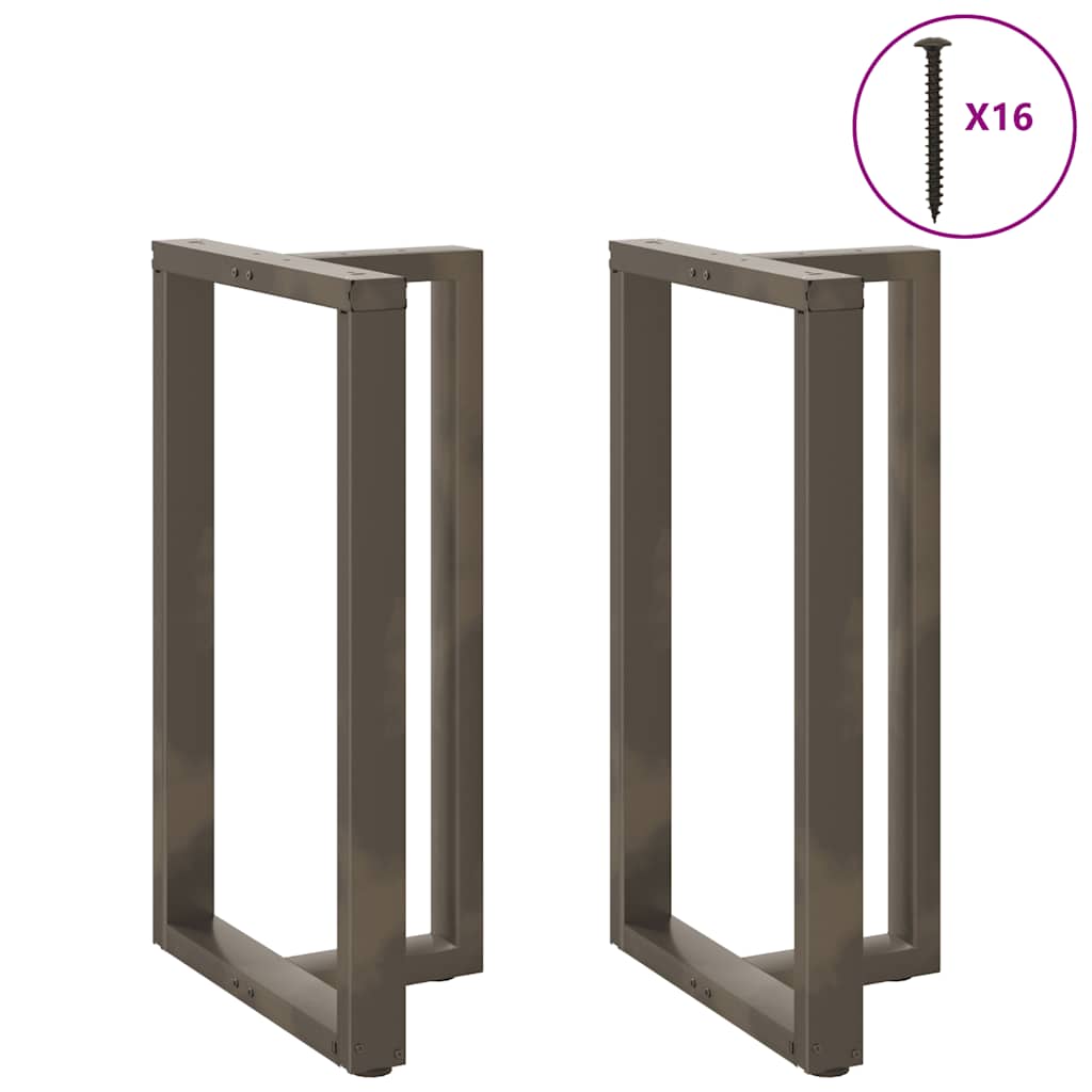 Bartafelpoten 2 st T-vormig 60x35x(100-101) cm staal naturel is nu te koop bij PeponiXL, paradijselijk wonen!