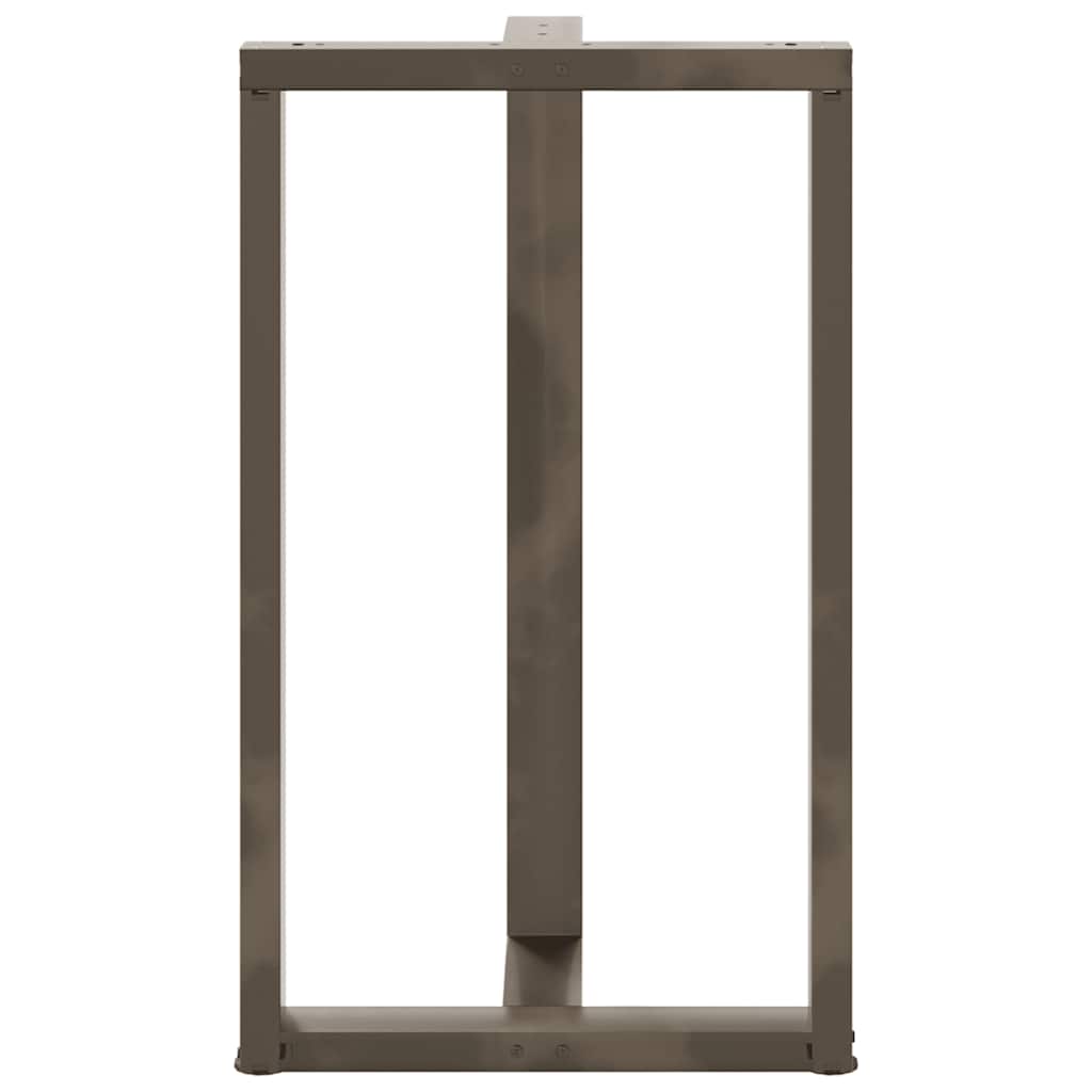 Bartafelpoten 2 st T-vormig 60x35x(100-101) cm staal naturel is nu te koop bij PeponiXL, paradijselijk wonen!