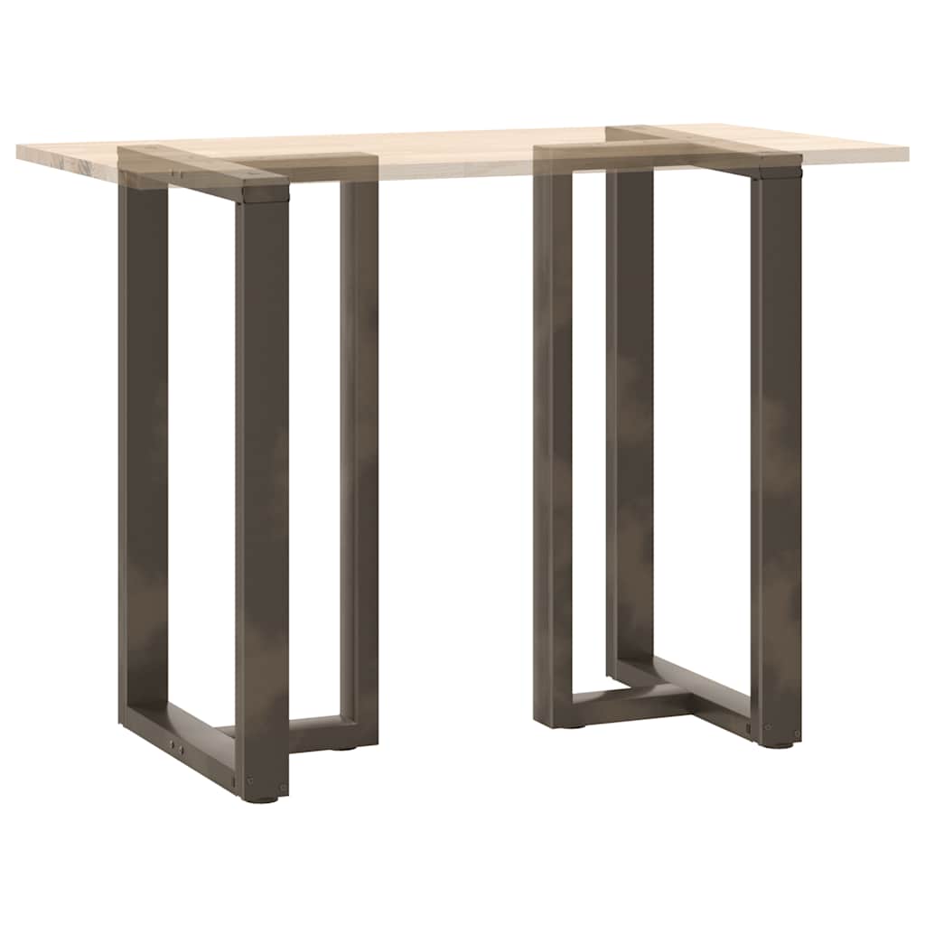 Bartafelpoten 2 st T-vormig 60x35x(100-101) cm staal naturel is nu te koop bij PeponiXL, paradijselijk wonen!