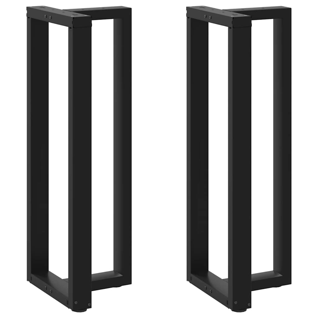 Bartafelpoten 2 st T-vormig 50x35x(110-111) cm staal zwart is nu te koop bij PeponiXL, paradijselijk wonen!