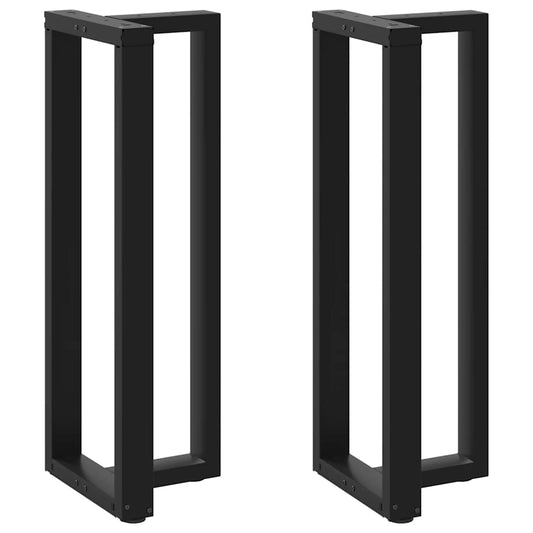 Bartafelpoten 2 st T-vormig 50x35x(110-111) cm staal zwart is nu te koop bij PeponiXL, paradijselijk wonen!