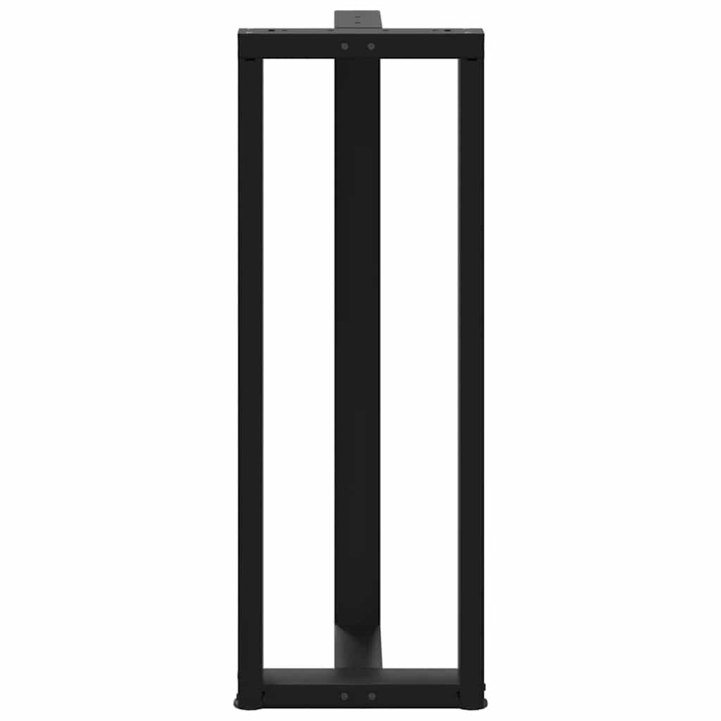 Bartafelpoten 2 st T-vormig 50x35x(110-111) cm staal zwart is nu te koop bij PeponiXL, paradijselijk wonen!