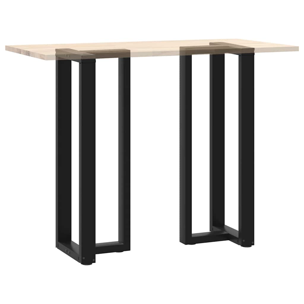 Bartafelpoten 2 st T-vormig 50x35x(110-111) cm staal zwart is nu te koop bij PeponiXL, paradijselijk wonen!