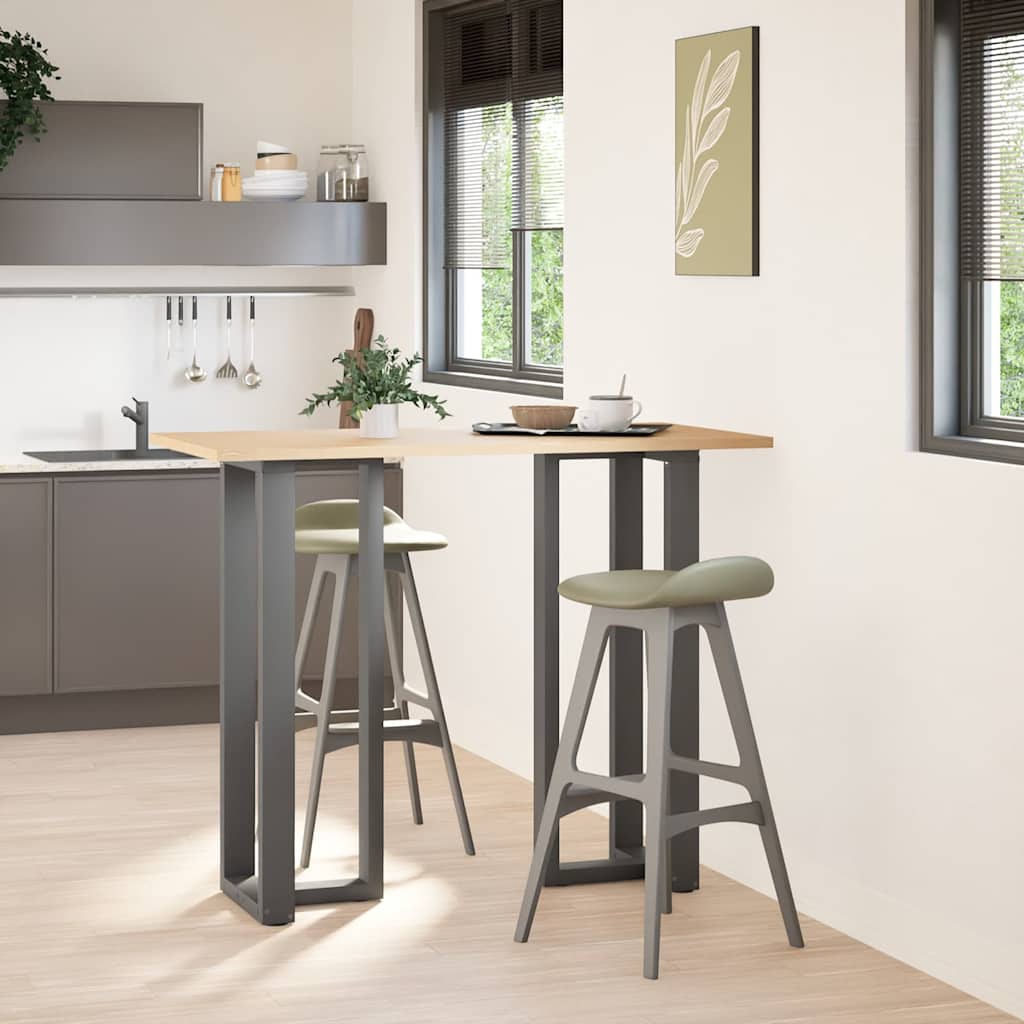 Bartafelpoten 2 st T-vormig 50x35x(110-111) cm staal antraciet is nu te koop bij PeponiXL, paradijselijk wonen!