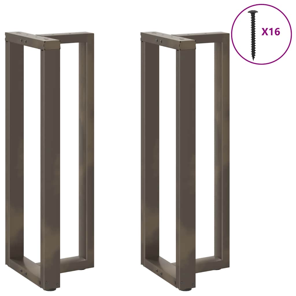 Bartafelpoten 2 st T-vormig 50x35x(110-111) cm staal naturel is nu te koop bij PeponiXL, paradijselijk wonen!