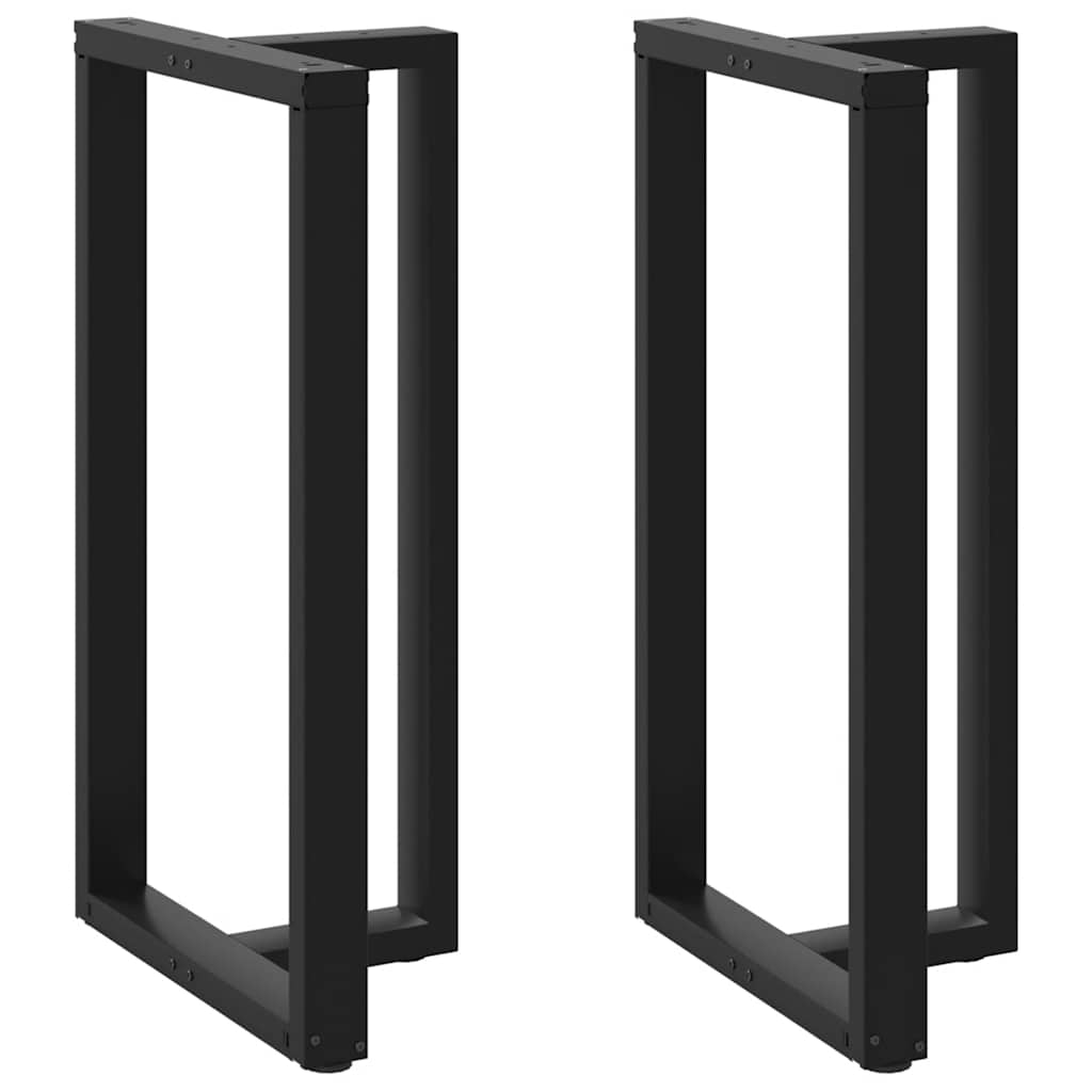Bartafelpoten 2 st T-vormig 60x35x(110-111) cm staal zwart is nu te koop bij PeponiXL, paradijselijk wonen!