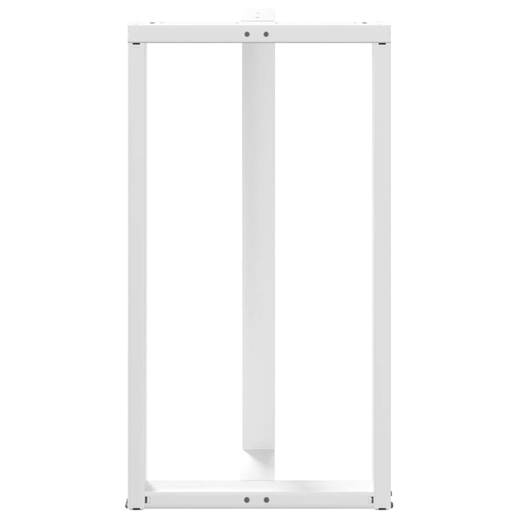 Bartafelpoten 2 st T-vormig 60x35x(110-111) cm staal wit is nu te koop bij PeponiXL, paradijselijk wonen!