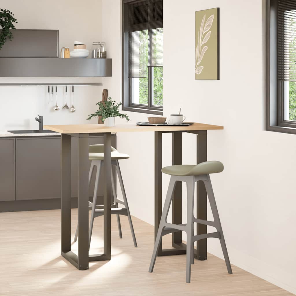 Bartafelpoten 2 st T-vormig 60x35x(110-111) cm staal naturel is nu te koop bij PeponiXL, paradijselijk wonen!