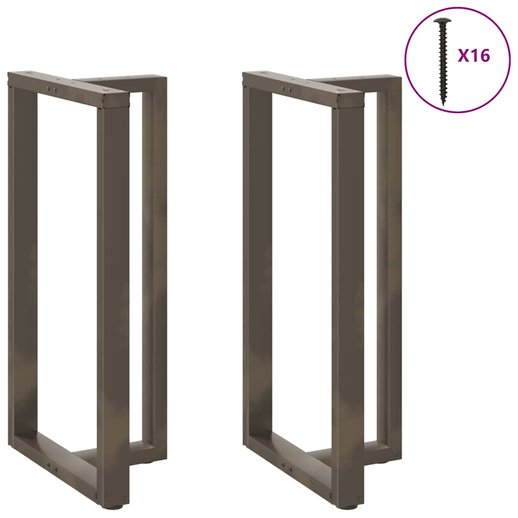 Bartafelpoten 2 st T-vormig 60x35x(110-111) cm staal naturel is nu te koop bij PeponiXL, paradijselijk wonen!