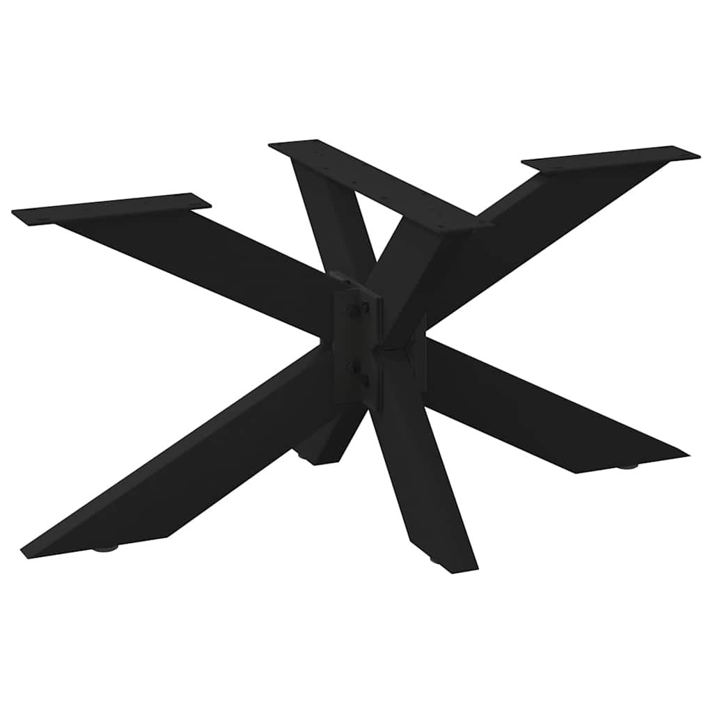 Salontafelpoot spider vorm 98x58x(42-43) cm staal zwart is nu te koop bij PeponiXL, paradijselijk wonen!