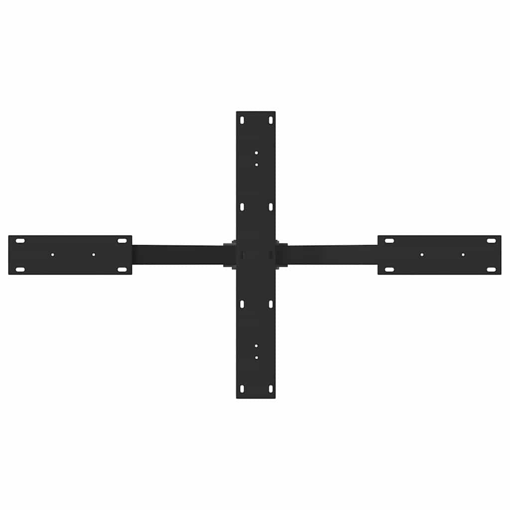 Salontafelpoot spider vorm 98x58x(42-43) cm staal zwart is nu te koop bij PeponiXL, paradijselijk wonen!