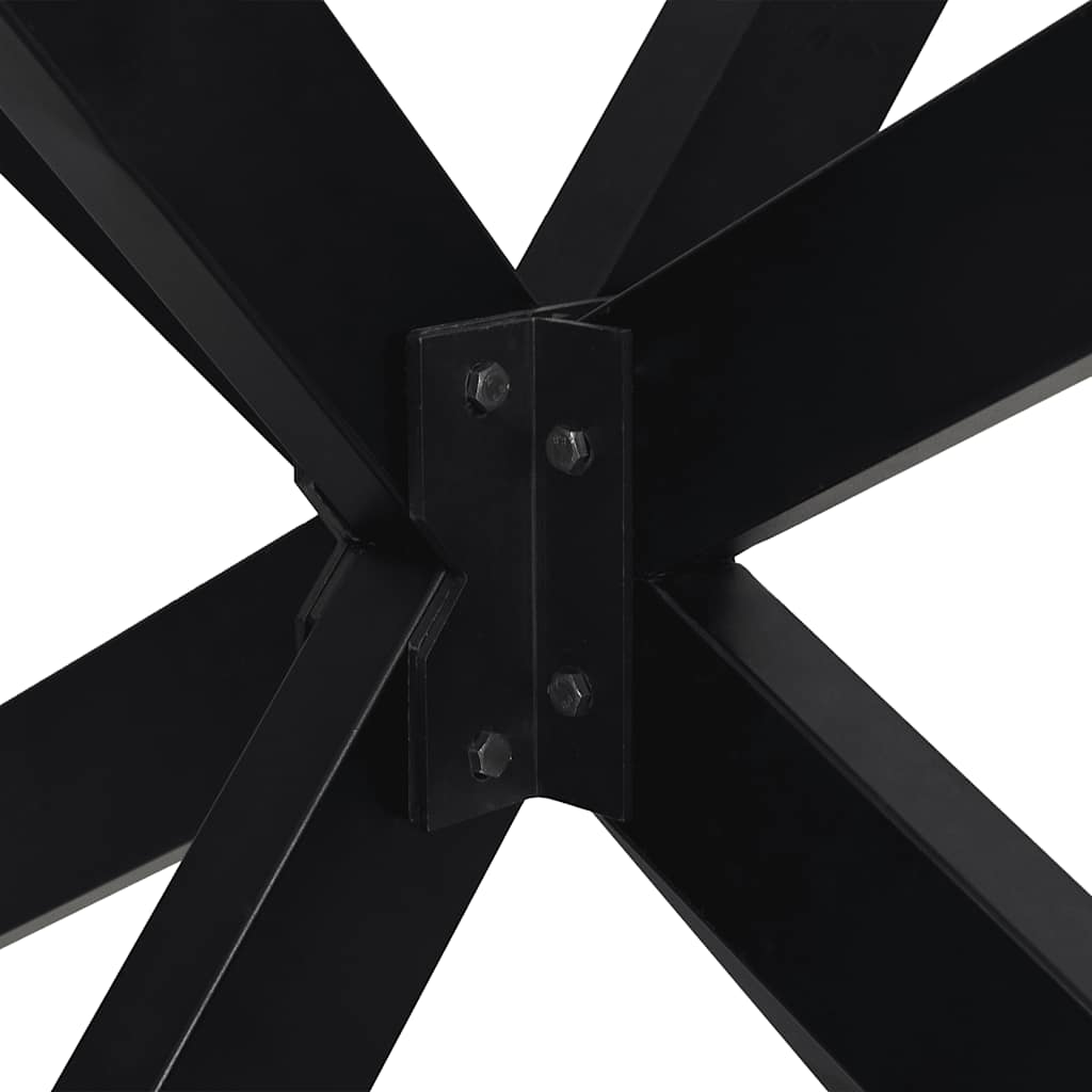 Salontafelpoot spider vorm 98x58x(42-43) cm staal zwart is nu te koop bij PeponiXL, paradijselijk wonen!