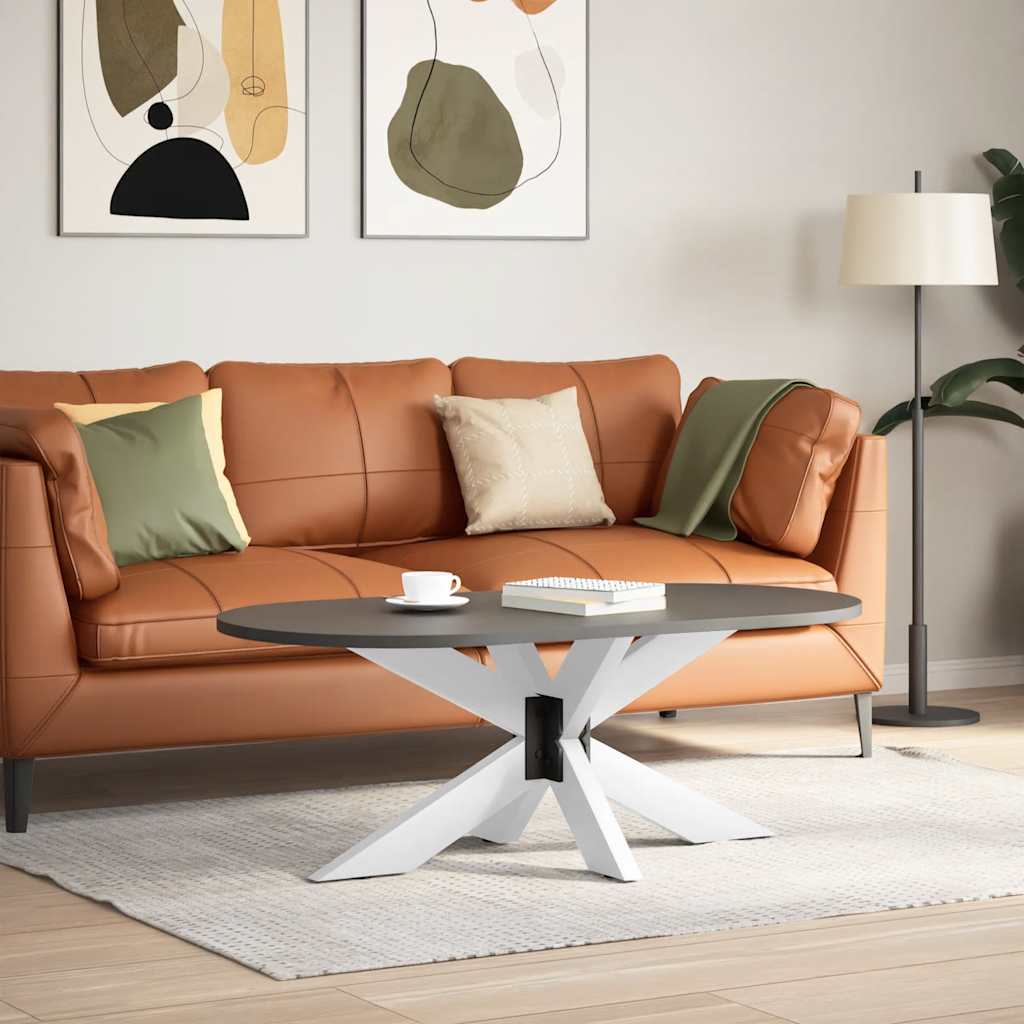 Salontafelpoot spider vorm 98x58x(42-43) cm staal wit is nu te koop bij PeponiXL, paradijselijk wonen!