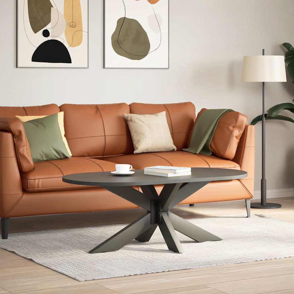 Salontafelpoot spider vorm 98x58x(42-43) cm staal antraciet is nu te koop bij PeponiXL, paradijselijk wonen!
