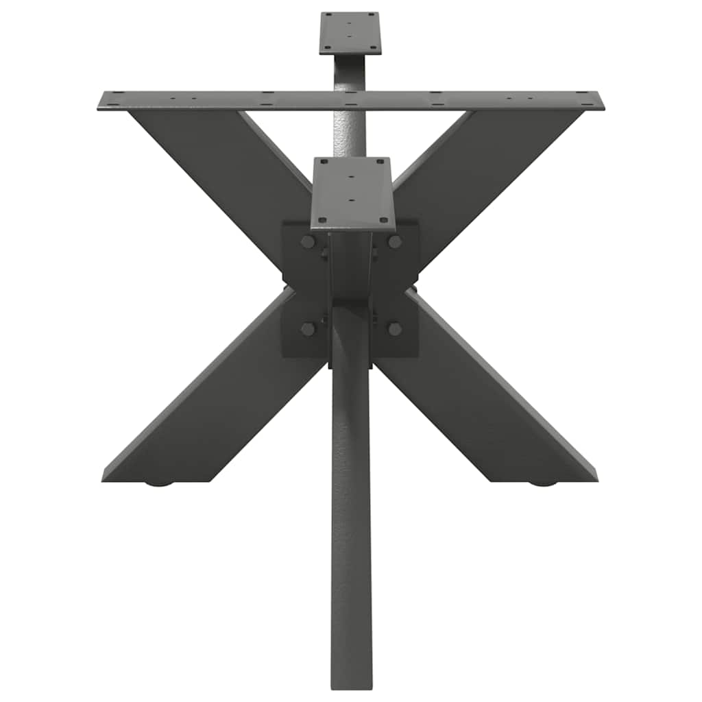 Salontafelpoot spider vorm 98x58x(42-43) cm staal antraciet is nu te koop bij PeponiXL, paradijselijk wonen!