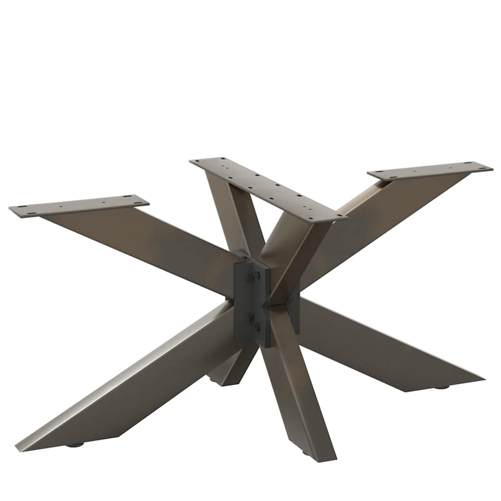 Salontafelpoot spider vorm 98x58x(42-43) cm staal naturel is nu te koop bij PeponiXL, paradijselijk wonen!