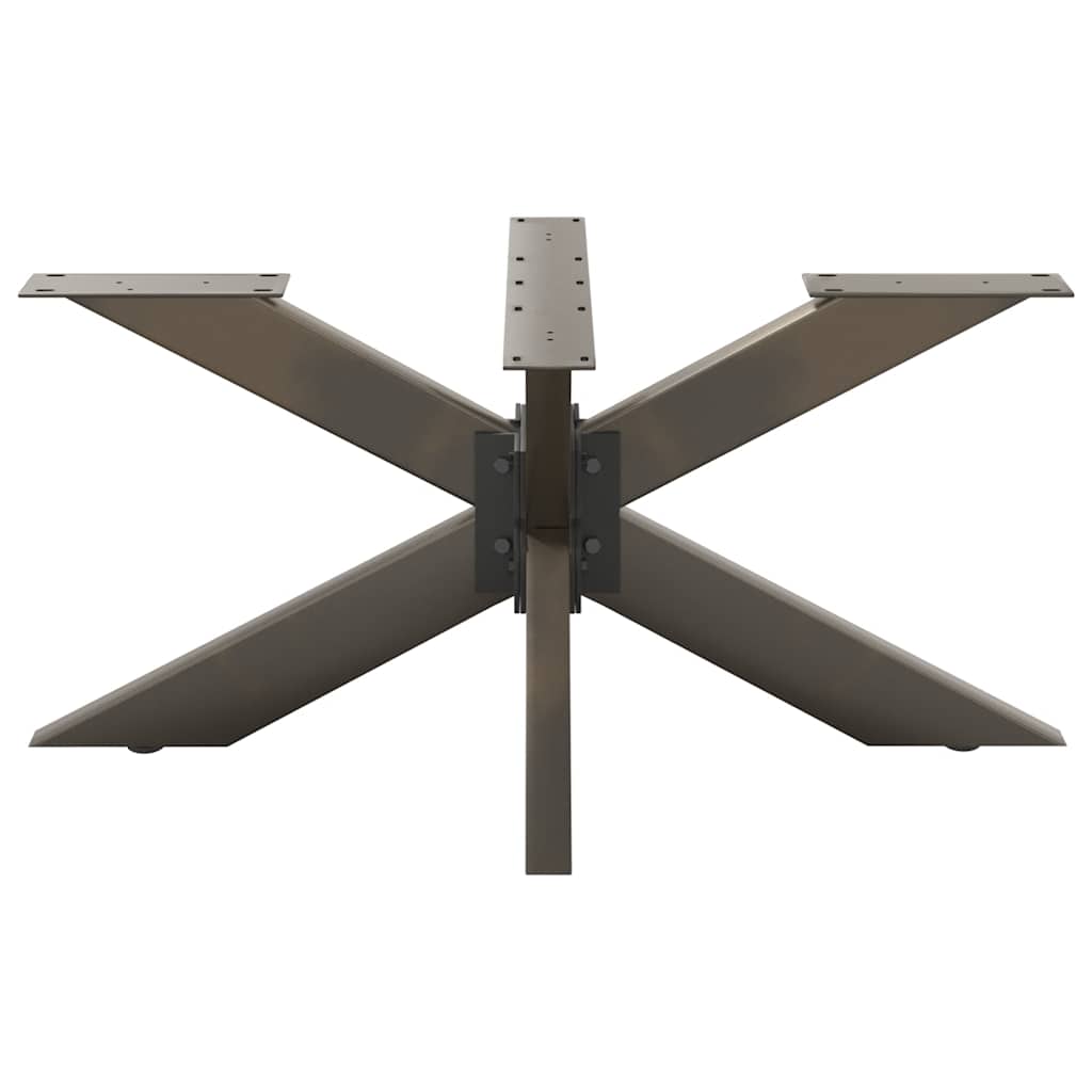 Salontafelpoot spider vorm 98x58x(42-43) cm staal naturel is nu te koop bij PeponiXL, paradijselijk wonen!