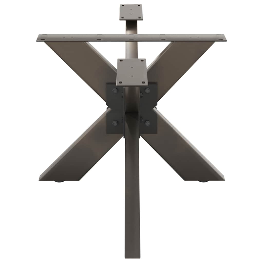 Salontafelpoot spider vorm 98x58x(42-43) cm staal naturel is nu te koop bij PeponiXL, paradijselijk wonen!