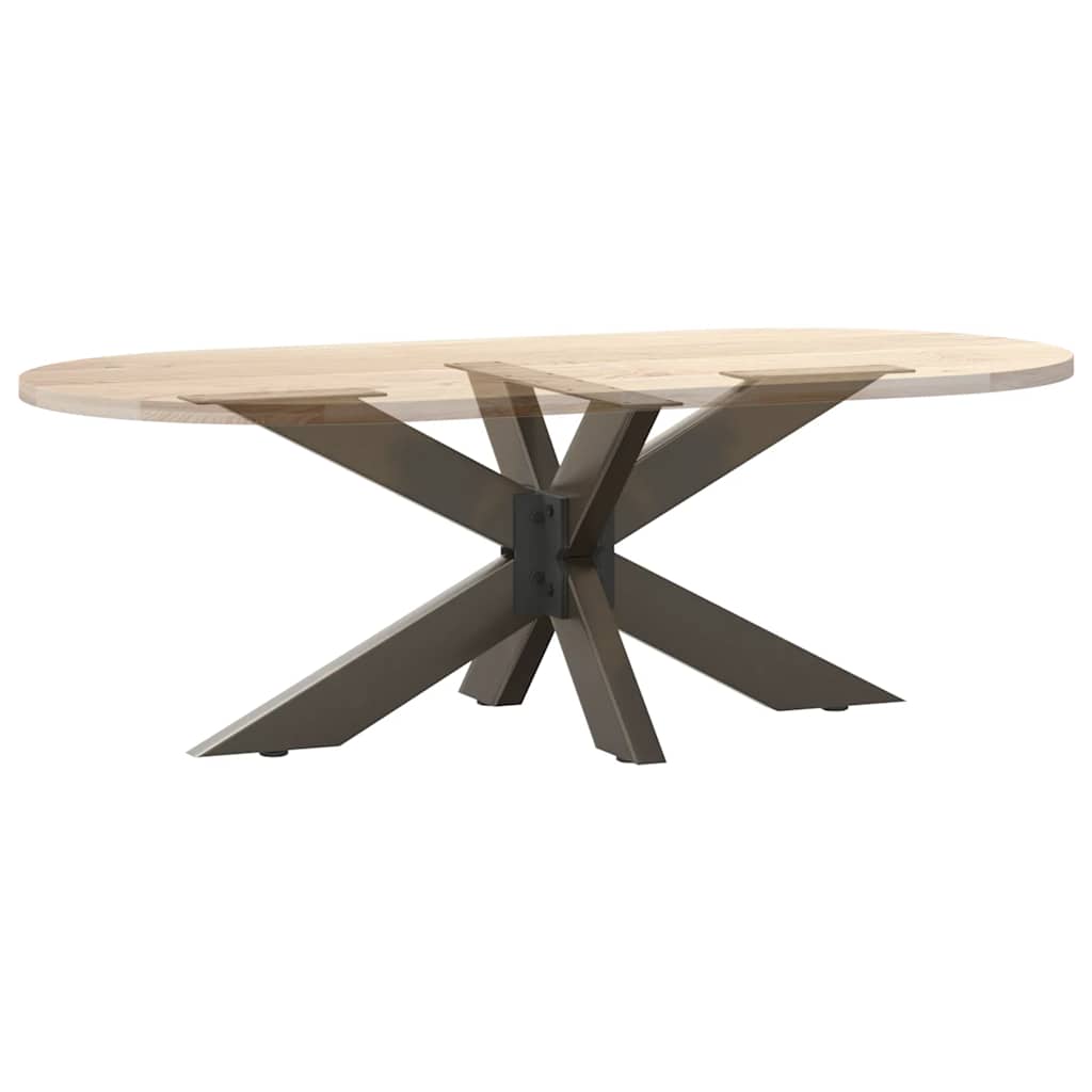 Salontafelpoot spider vorm 98x58x(42-43) cm staal naturel is nu te koop bij PeponiXL, paradijselijk wonen!