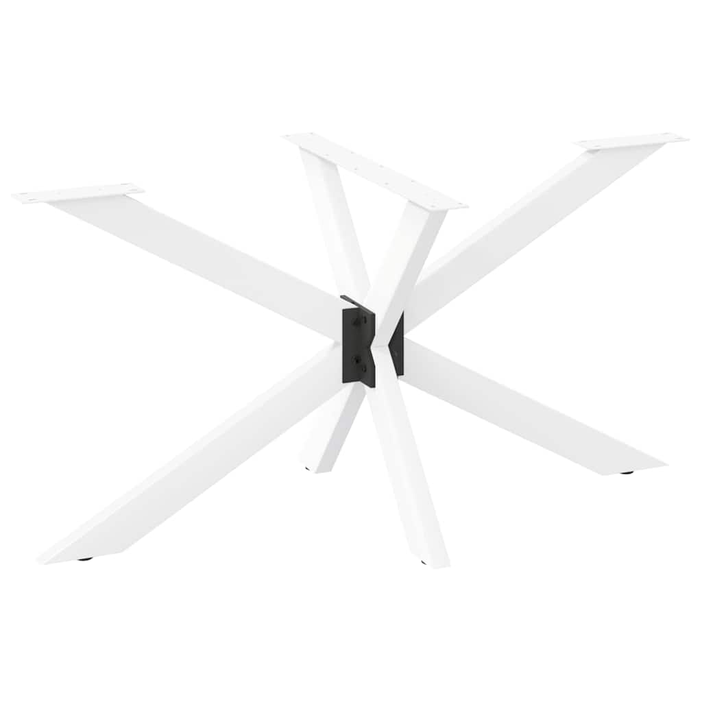 Eettafelpoot spider vorm 120x68x(72-73) cm staal wit is nu te koop bij PeponiXL, paradijselijk wonen!