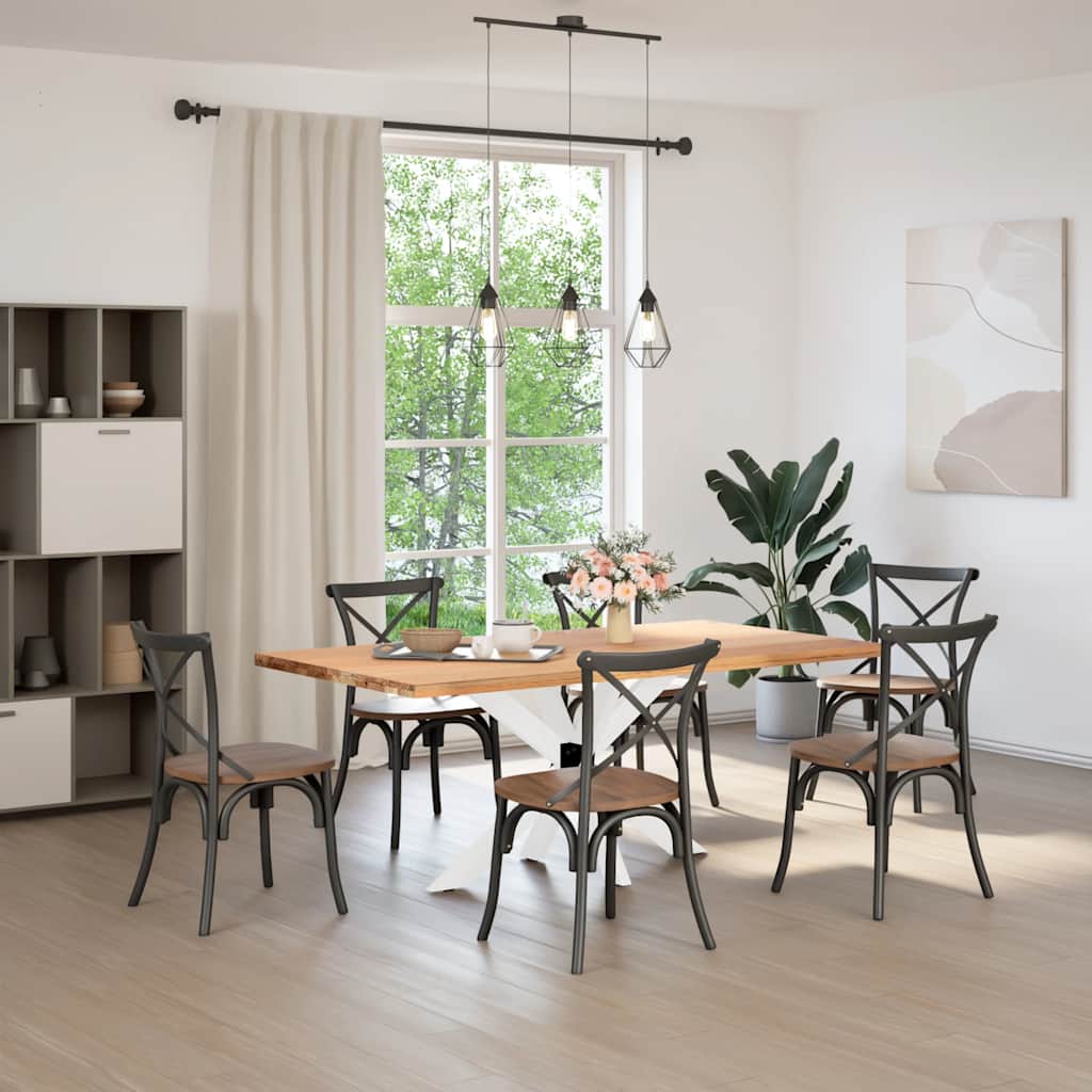 Eettafelpoot spider vorm 120x68x(72-73) cm staal wit is nu te koop bij PeponiXL, paradijselijk wonen!