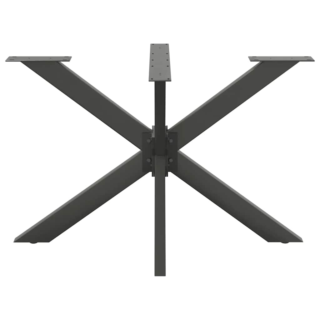 Eettafelpoot spider vorm 120x68x(72-73) cm staal antraciet is nu te koop bij PeponiXL, paradijselijk wonen!