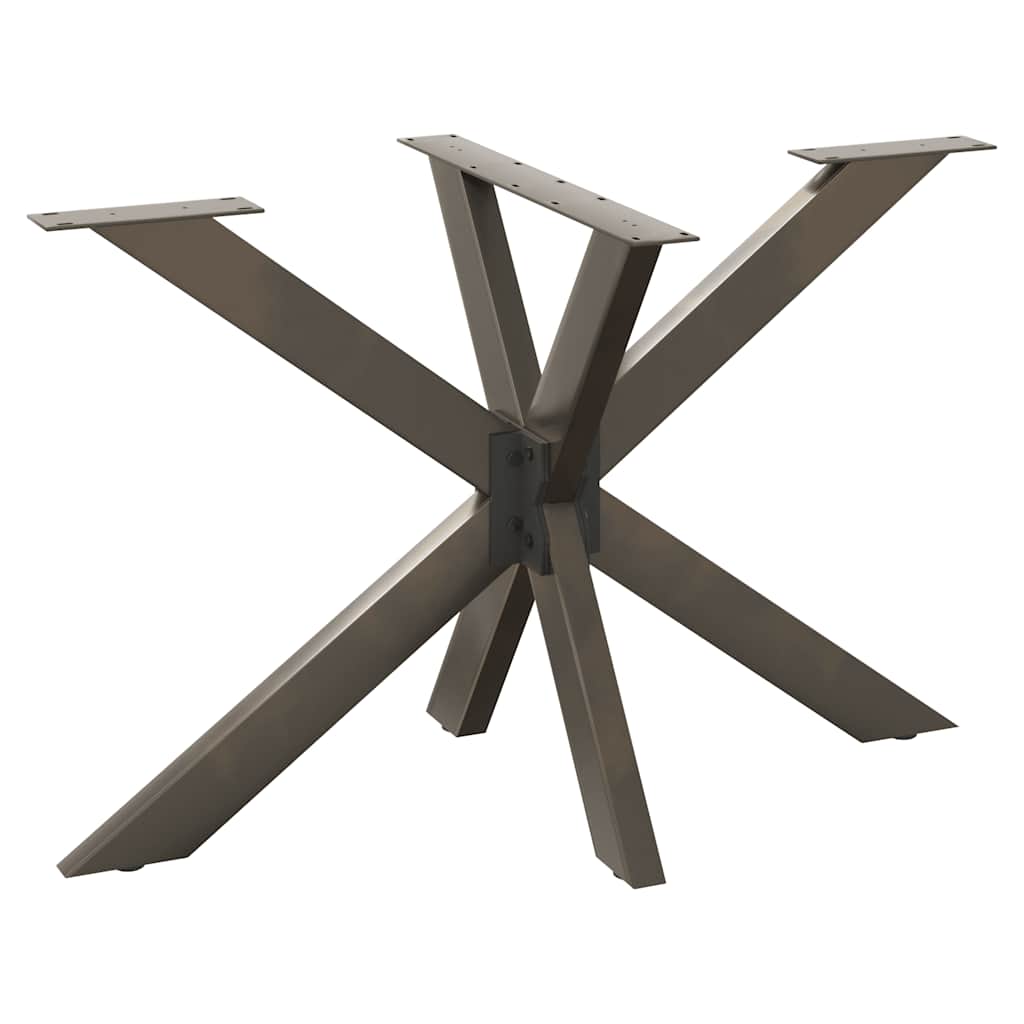 Eettafelpoot spider vorm 120x68x(72-73) cm staal naturel is nu te koop bij PeponiXL, paradijselijk wonen!